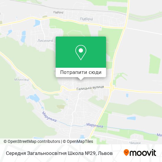 Карта Середня Загальноосвітня Школа №29