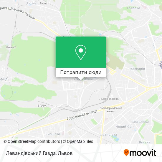Карта Левандівський Газда