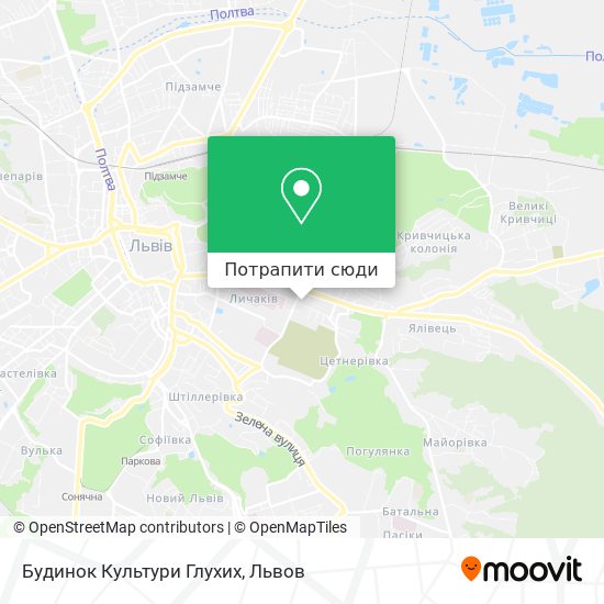 Карта Будинок Культури Глухих