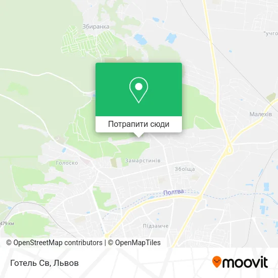 Карта Готель Св