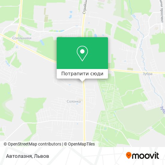 Карта Автолазня