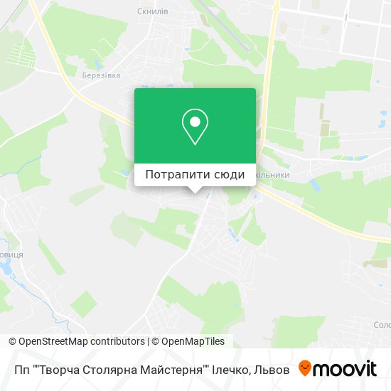 Карта Пп ""Творча Столярна Майстерня"" Ілечко