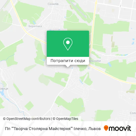 Карта Пп ""Творча Столярна Майстерня"" Ілечко