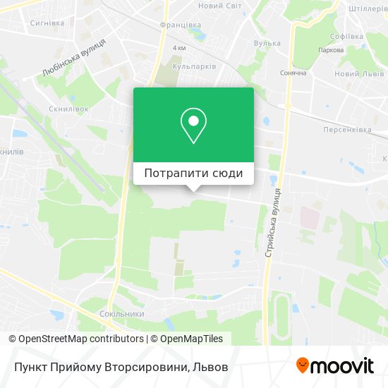 Карта Пункт Прийому Вторсировини