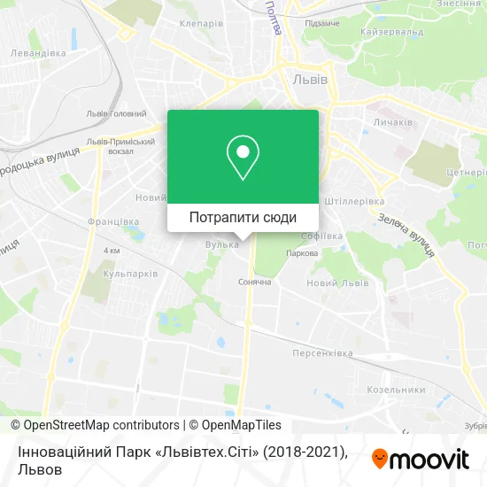 Карта Інноваційний Парк «Львівтех.Сіті» (2018-2021)