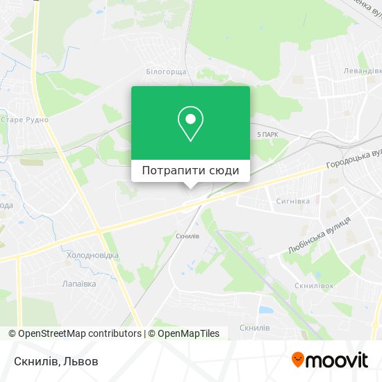 Карта Скнилів