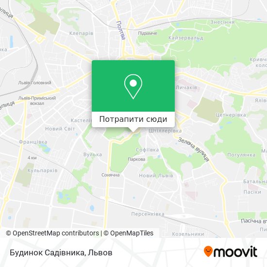 Карта Будинок Садівника
