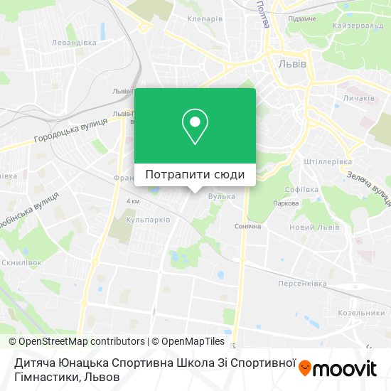 Карта Дитяча Юнацька Спортивна Школа Зі Спортивної Гімнастики
