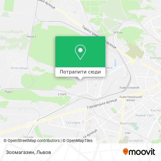 Карта Зоомагазин