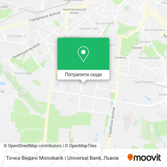 Карта Точка Видачі Monobank | Universal Bank