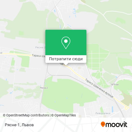 Карта Рясне-1