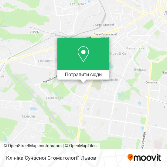 Карта Клініка Сучасної Стоматології