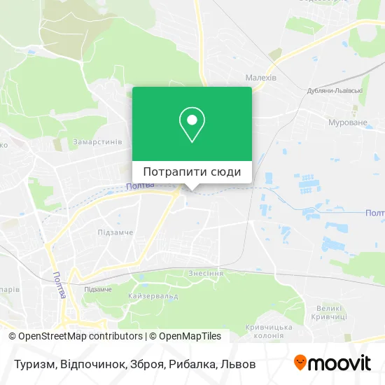 Карта Туризм, Відпочинок, Зброя, Рибалка