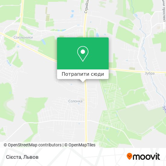 Карта Сієста