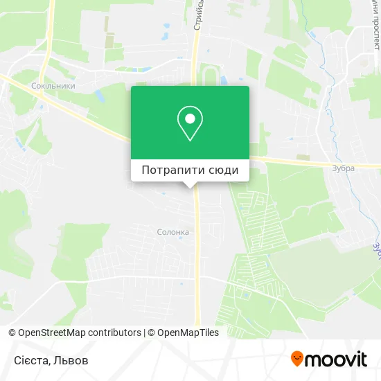 Карта Сієста