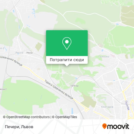 Карта Печери