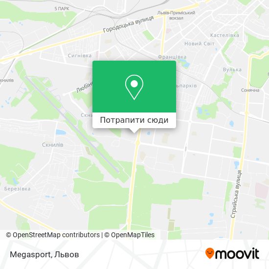 Карта Megasport