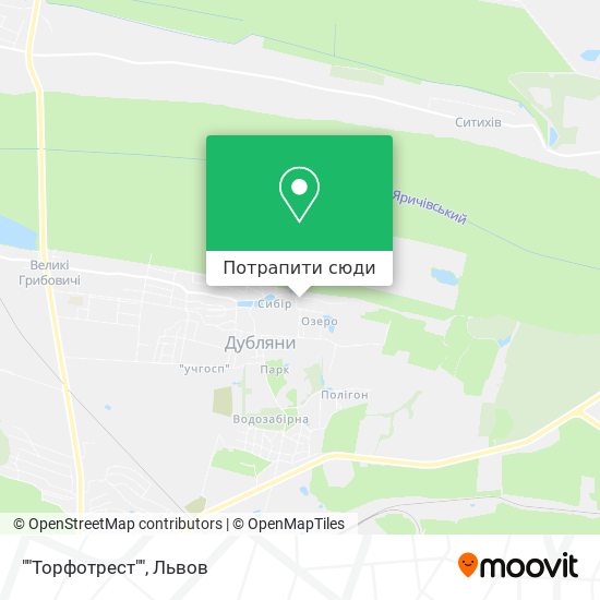 Карта ""Торфотрест""