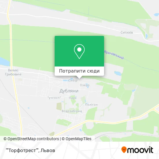 Карта ""Торфотрест""
