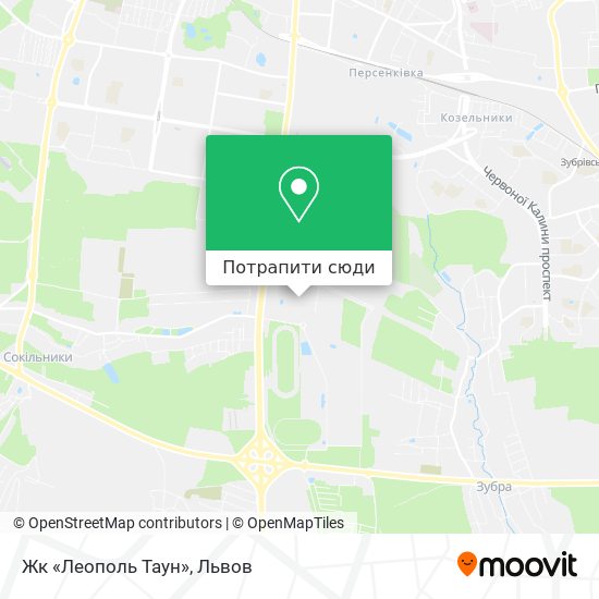 Карта Жк «Леополь Таун»