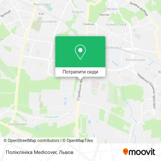 Карта Поліклініка Medicover