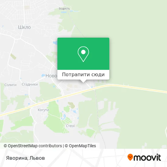 Карта Яворина