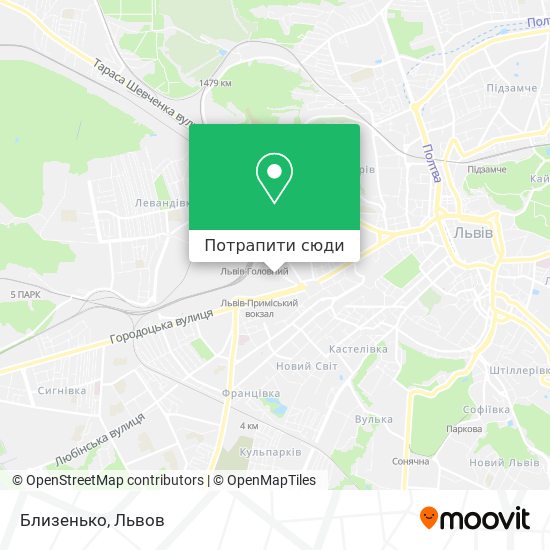 Карта Близенько