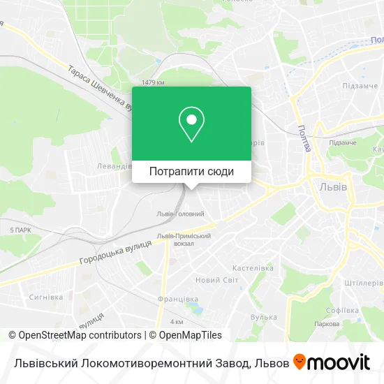 Карта Львівський Локомотиворемонтний Завод
