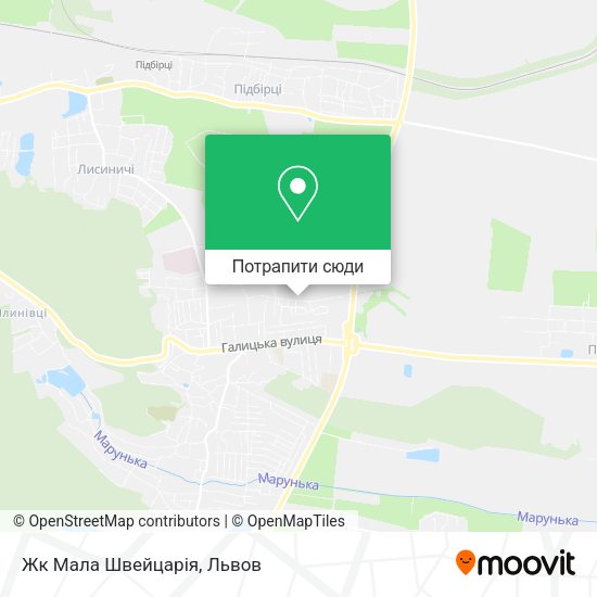Карта Жк Мала Швейцарія