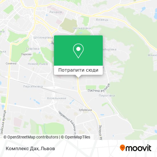 Карта Комплекс Дах