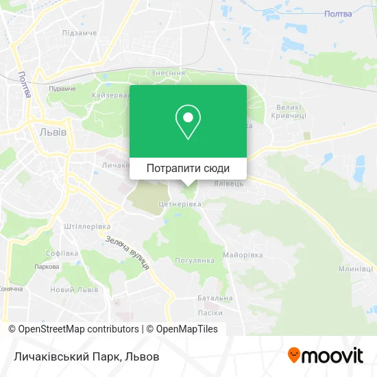 Карта Личаківський Парк