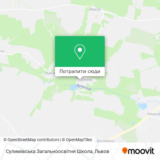 Карта Сулимівська Загальноосвітня Школа
