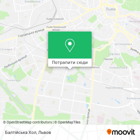 Карта Балтійська Хол