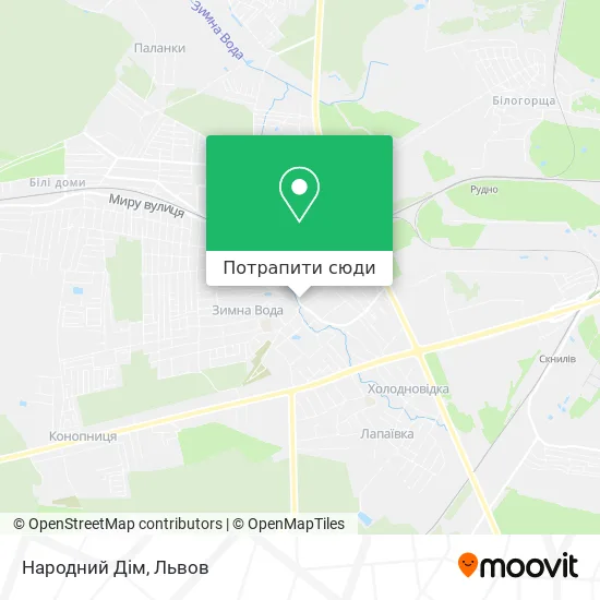 Карта Народний Дім