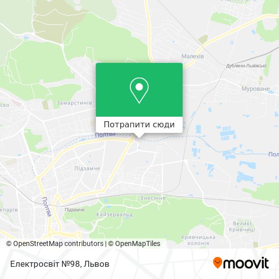 Карта Електросвіт №98