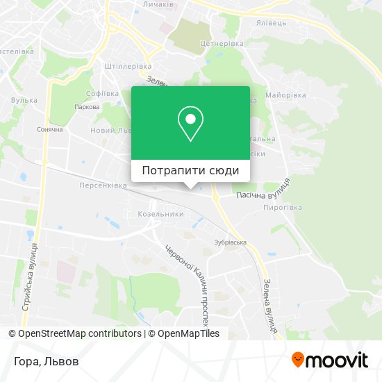 Карта Гора