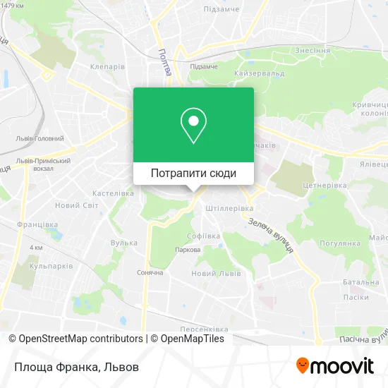 Карта Площа Франка