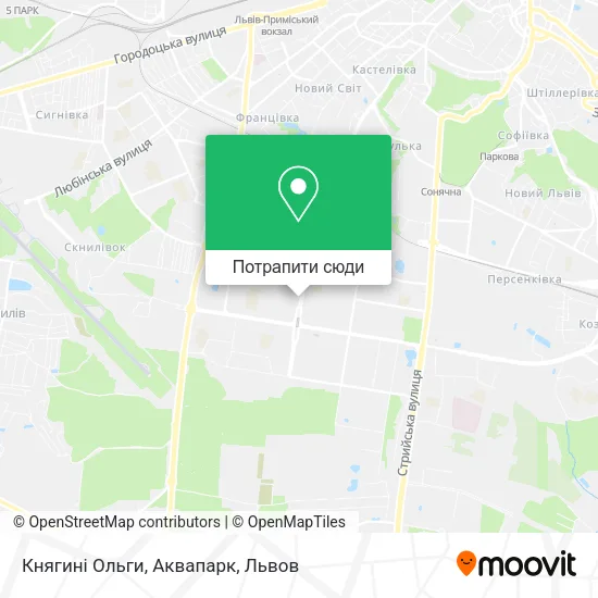 Карта Княгині Ольги, Аквапарк