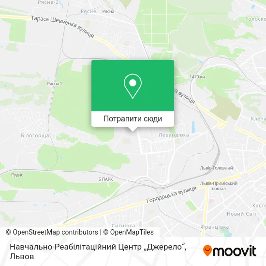 Карта Навчально-Реабілітаційний Центр „Джерело“