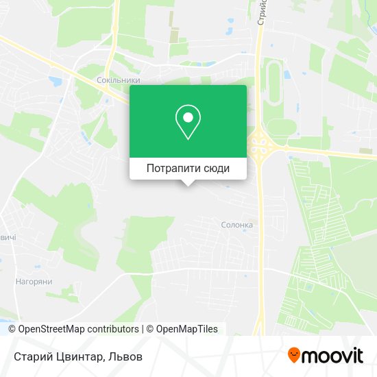 Карта Старий Цвинтар