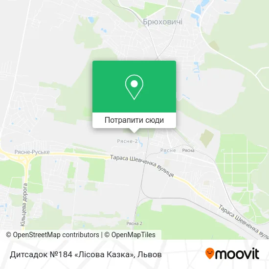 Карта Дитсадок №184 «Лісова Казка»