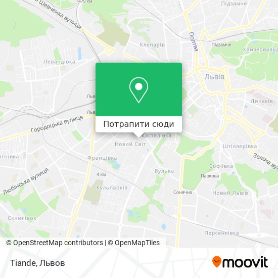 Карта Tiande