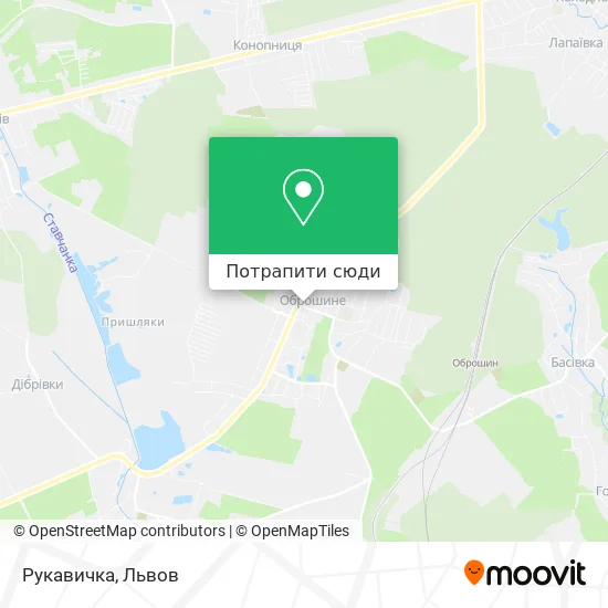 Карта Рукавичка