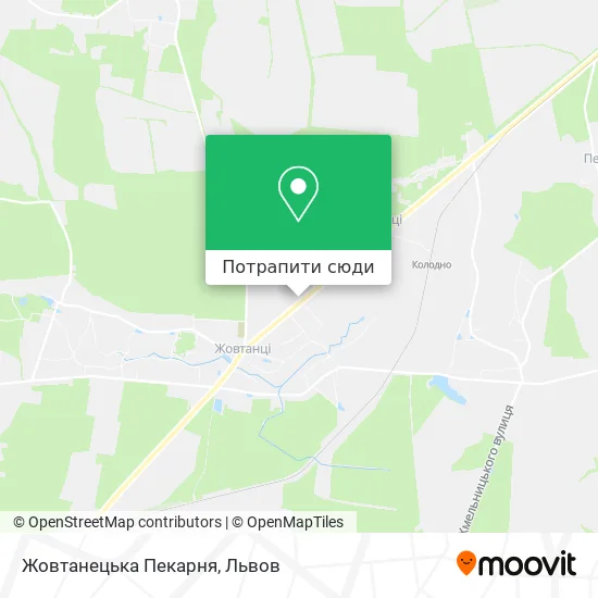 Карта Жовтанецька Пекарня
