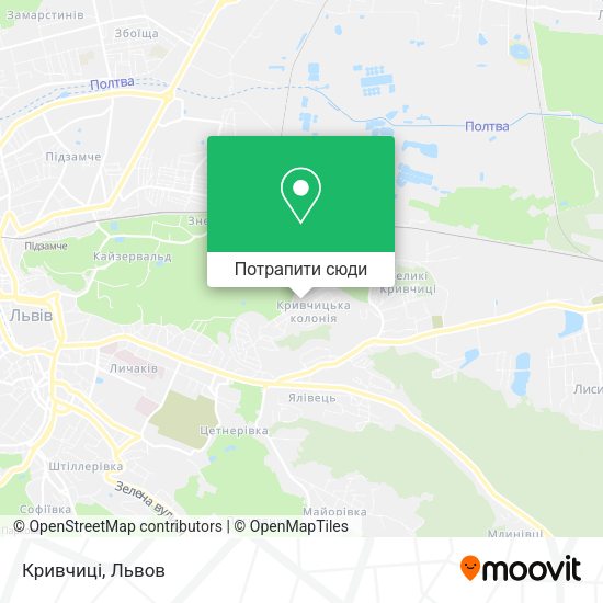 Карта Кривчиці