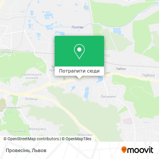 Карта Провесінь