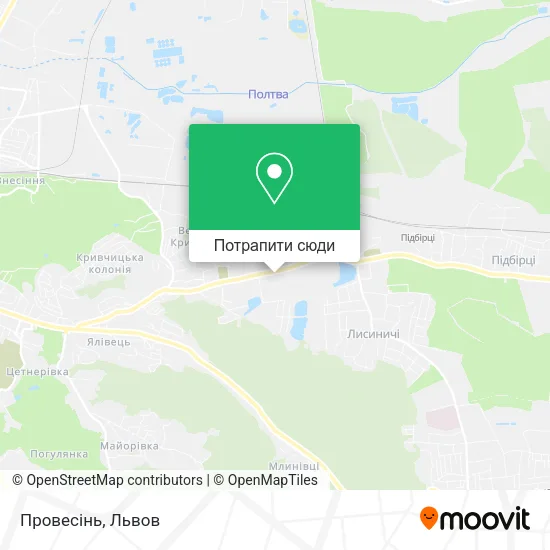 Карта Провесінь