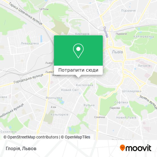 Карта Глорія