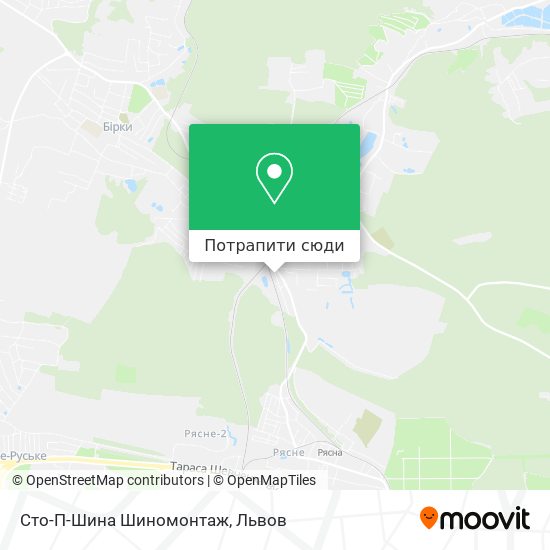 Карта Сто-П-Шина Шиномонтаж