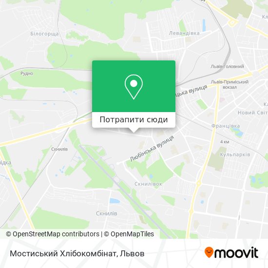 Карта Мостиський Хлібокомбінат